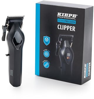 Kiepe 6291 Home Precision Hair Clipper – Tondeuse cheveux étanche avec lame en acier inoxydable, batterie lithium et sabots pour des coupes précises et des styles dégradés