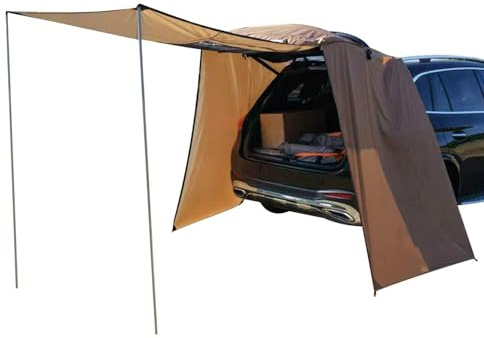 Tienda Para Puerta Trasera SUV - Poliéster 190T 190x130cm Impermeable | Toldo Trasero Para Coche Con Postes De Soporte, Refugio Para Acampar A Prueba De Viento Para SUV, Sedán, Camioneta, Furgoneta, V