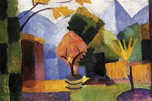 1art1 August Macke Garten Am Thuner See Selbstklebende Fototapete Poster-Tapete 180x120 cm