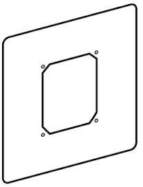 Schell – Stahl Adapterplatte Universal