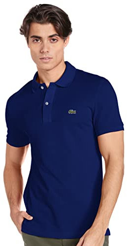 Lacoste Men's Ph4012 Polo Shirt, Blue (Ocean), XS