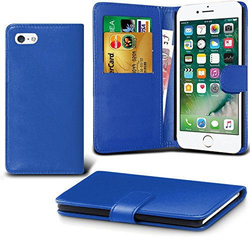 iPhone SE 2016 Case, (Not For 2020 /2022), iPhone 5S Case, iPhone 5 Case, Blue Book Wallet Pu Leather Case Cover For iPhone SE 5S 5 By iPro
