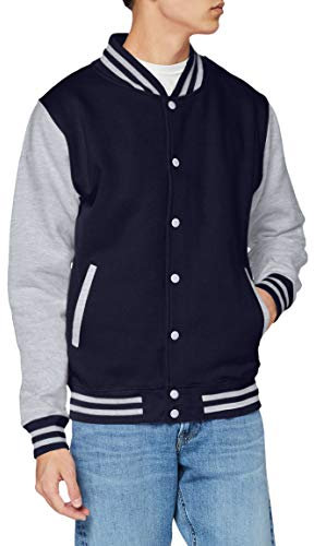 AWDis JH043MOXN / BURM, Men's Jacket, Multicolored (Oxford Navy/Heather Grey), X-Large