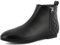 MaxMuxun Scarpe da Donna Casual Classic Zip Up Plaid Stivaletti Nero PU Flat Toe Walking Stivali da Lavoro Bootie 36 EU