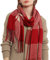Bakicey Damen Schal XXL Warm Weich Strickschal Karo Winterschal Herbstschal Wolleschal Frauen Deckenschal Halstuch Scarf Poncho Cape, 3XL, LS Red