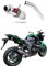 DOMINATOR Pot d'échappement Silencieux GP1 compatible avec Z750 2007-2012