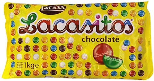 Lacasitos Chocolate Gracera de Chocolate con Leche Recubierta con Azúcar Coloreado - 1000 gr