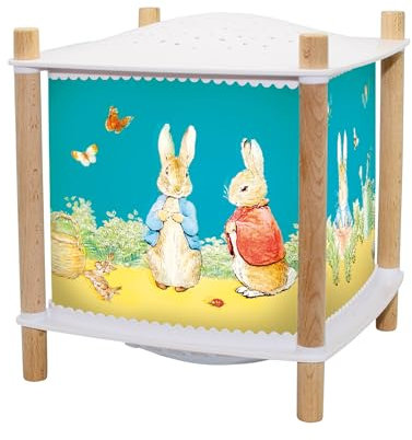 Trousselier - Peter Rabbit. - Veilleuse Bébé Musicale et Lumineuse et Enfant - Lanterne ReVOLUTION 2.0 - Cadeau Naissance Veilleuse Rechargeable USB - Projecteur Ciel Etoilé - Detecteur de Pleurs