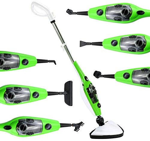 Steam Cleaner 2 in 1 Mop & Handheld Function,Steam Mop Carpet Floor Cleaning Machines 1300W Powerful 350ml Water Tank Non-Chemical Multifunctional Including 11 Accessories