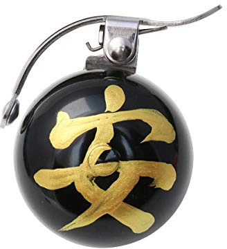 Crane Bike Bell/Japanese Talisman for Safety, Made in Japan for City Bikes, Cruisers, Road Bikes or MTB, Fits Handlebar diameters 22.2mm to 26.0mm
