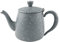 Café Olé Premium Tea Pot, 18/10 Stainless Steel, Grey Granite Finish, 48oz, Stay Cool Hollow Handles, Perfect Pour Spout, PT-048GG