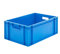 BiGDUG Euro Stacking Boxes - Heavy Duty Euro Containers Storage Box - Stackable Warehouse Crates (x4 Blue 230h x 400w x 600d mm)
