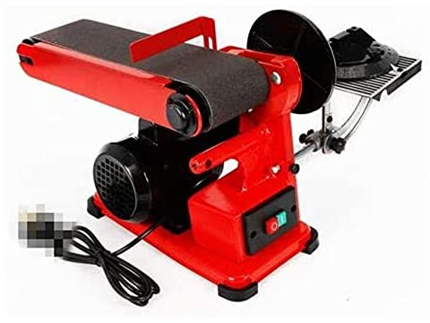 350W Electric Belt Grinder Bench Sander Sander Machine Sanding Machine Tabletop Adjustable Electric Mitre Sanding for Woodworking/Knife Making/Metal Working