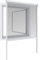 Windhager Insektenschutz Basic Rollofenster Alu, Insektenschutzrollo, Fliegengitterrollo, Selbstbausatz 160 x 160cm, weiß, 04502