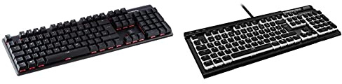 HyperX HX-KB6RDX-DE Alloy Origins, RGB Mechanische Gaming Tastatur, Red switches, Schwarz & Pudding Keycaps - Vollständiger Tastensatz- ABS - DE Layout - OEM Profil - Schwarz