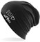huuraa Beanie Ossi mit Herz Geschenk Unisex Wintermütze Black Ossi Geschenkidee