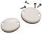 Coppia tappi terminali tende da sole a caduta copertura ricambi accessori T5000C, Bianco