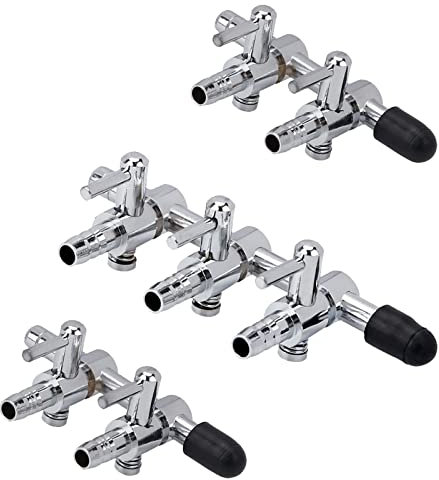 WanFengXue 3Pcs Aquarium Air Flow Splitter Chromium Copper Distributor 2 Way and 3 Way for Fish Tank Air Flow Control Easy Installation Fish Tank Aeration Supplies Fitting