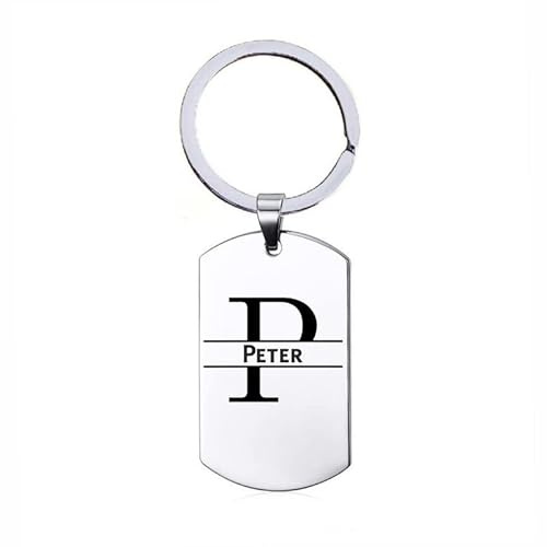 Schlüsselanhänger mit Namen - Peter - Edelstahl