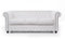 Chesterfield Sofa Brighton - The Brand | 3 Sitzer | 100% Leder, handgefertigt, Original Breite 200 cm (Weiß)