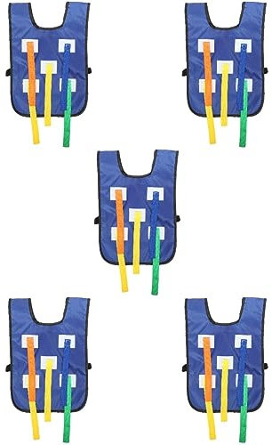INOOMP 5 Sätze Schwanzziehweste Outdoor-Spiele Für Kinder Schulspiele Sensorisches Training Zugschwanzspiel Schwanzgurt Ziehen Kinderschwanzfangspiel Baby Kooperieren Stoff Ziehen
