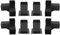Pergola Corner Brackets Support Base, Fence Post Holder Heavy Duty Post Bracket Square Pergola Corner Extension Bracket, for Deck Railing Pergola Brackets Fence (8pcs)