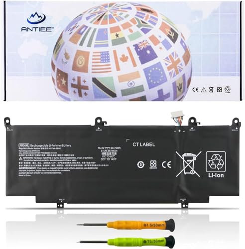 ANTIEE RR04XL Laptop Batteria per HP Spectre X360 13-aw 13-aw0000 13-aw0023dx 13-aw0013dx 13-aw2004nr 13-aw0900 13-aw0001lm HSTNN-OB1M HSTNN-DB9K L60213-2C6 1 L60 213-AC1 L60373-005 RR04060XL 15.4V