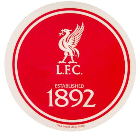 Liverpool FC Crest Car Sticker (One Size) (Red/White), Red/White, One size