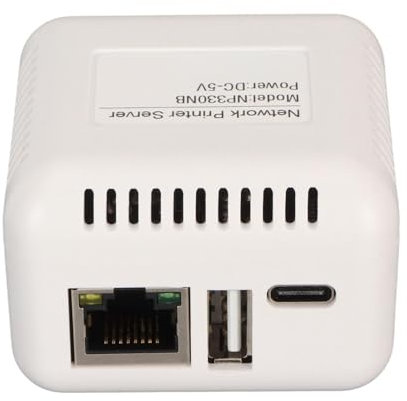 Vikye Serveur D' USB Compact et Portable, capacité D' Efficace, Partage Entre Plusieurs Utilisateurs, Stockage sur Carte Mémoire Personnalisable.Mobile à Distance (Prise UE)