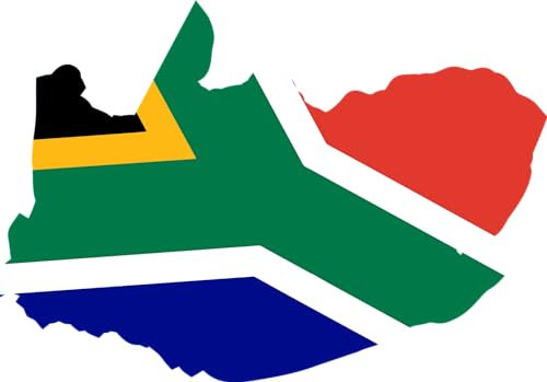 outlaw-rats Südafrika Aufkleber Flagge Fahne - PKW Motorrad PC Quad Modellautos Landkarte Urlaub Koffer WM EM A6