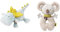 Fehn Wärmetier Drache Kuscheltier & Baby Ring Greifling Koala - Kuscheltier Babyspielzeug mit Rassel