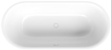BetteLux Oval, Badewanne 180x80x45cm, 3466, 3466-000AS, Farbe: Weiß glänzend