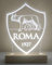CandleSweetCandle - Lampada led scudetto Roma calcio ideale come articolo da regalo per decorazione salotto o ufficio; perfetta come luce notturna per cameretta