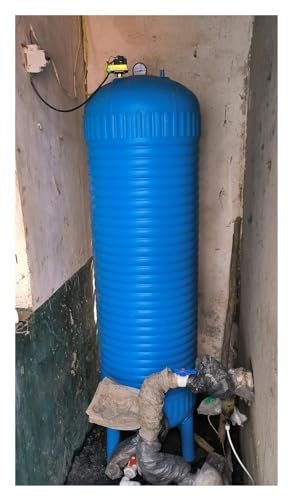 Vaso de expansión Tanque de presión de agua para bomba de pozo, sistema de pozo de agua para bomba de riego/bomba de chorro de refuerzo de agua, tanque de almacenamiento de agua a presión con accesori