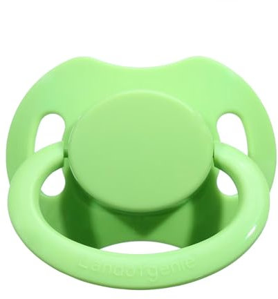 Landofgenie Adult Pacifier Großer Saugerschild Schnuller für Erwachsene Grün - Knochenmodelle