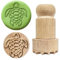 OLYCRAFT Holzstempel 4.3x2.7cm Meeresschildkröte Runder Stempel Holz-Tonstempel Runder Holzstempel Natürlicher Holzstempel Für Die Kartenherstellung DIY-Bastelbrief Tagebuch Und Basteln Scrapbooking