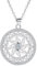 Hifeeled Kette Damen 925 Sterling Silber Keltischer Halskette für Frauen Original Schmuck mit Sonne Anhänger Geschenke für Frau Mama Tochter