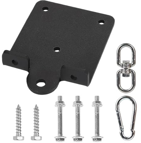 Gancio pesante per sacco da boxe, gancio da parete con rotazione 360°, gancio per sacco da boxe per sacco pesante, altalena da palestra, trapezio, 10 x 9 cm