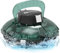 WINNY POOL CLEANER Winny 200 Poolroboter, Poolsauger kabellos mit Akku, 75 Min. Laufzeit, für Aufstellpools bis 60 m², Doppelfiltration, Automatisches Parken, Kompakt Leicht (Transparent Grün-Weiß)