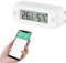 eMylo Thermomètre Connecté Wifi, Hygrometre Connecté avec Alarme Intelligente, Stockage Exportation Gratuite de Données, Compatible avec Smart Life, Convient thermometre Chambre Bebe, Blanc avec écran