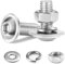 Dayalo Schrauben M5x20mm, Linsenkopf Innensechskantschraube mit Muttern und Unterlegscheiben, Edelstahl A2 V2A Gewindeschrauben Set, Vollgewinde, 10 Stück
