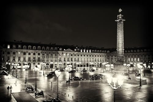 Cuadro paris place vendôme – Made in France – Cuadro de cristal acrílico 120 x 80