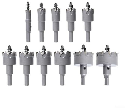 Lot de 12 forets HSS de durabilité supérieure, 1650 mm, pour bois, acier inoxydable, métal