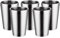 PKRANZYHKAL Tasse Inox Mug Café Double Paroi | Gobelet Inox Moderne | Tasse Escalade en Métal | Idéal pour Boissons Chaudes et Froides,HONEYCOMB,SILVERY,350ml,Set of 5