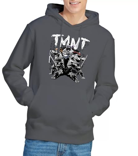 TEENAGE MUTANT NINJA Unisex Tmnt Tmnt Team Hoodie Hooded Sweatshirt
