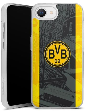 Silikon Hülle kompatibel mit Apple iPhone 16 e Case transparent Handyhülle Borussia Dortmund BVB Stadion