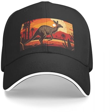 CIZIEOE Baseballcap Australien Retro Känguru Schutzhelm Rugby Strandhut