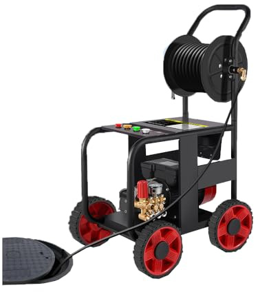 LABFENG Hochdruckreiniger 2-in-1 (4,7PSI/780 L/h) – Rohrreinigung & Autowäsche, Multifunktionsgerät mit Zubehör (780L/h, 220bar, 1)