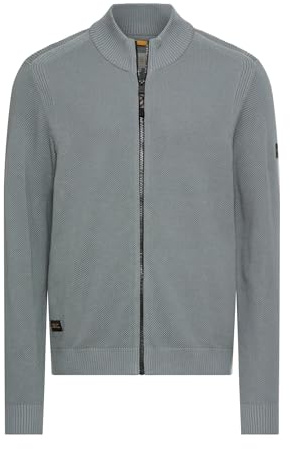 camel active Strickjacke mit Stehkragen