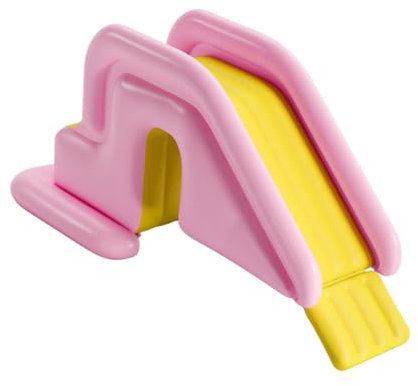 JAYIOLA Tobogán de Piscina Infantil con Base Estable, fácil de Montar y Fabricado en PVC, Juegos al Aire Libre, Rosa